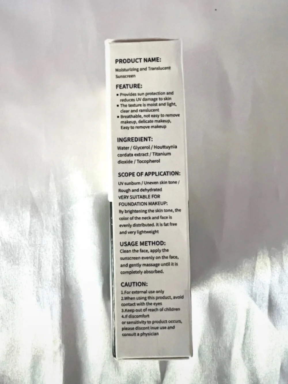SOUQ Houttuynia Cordata SPF 50 Moisturizing Sunscreen 1.7 fl oz